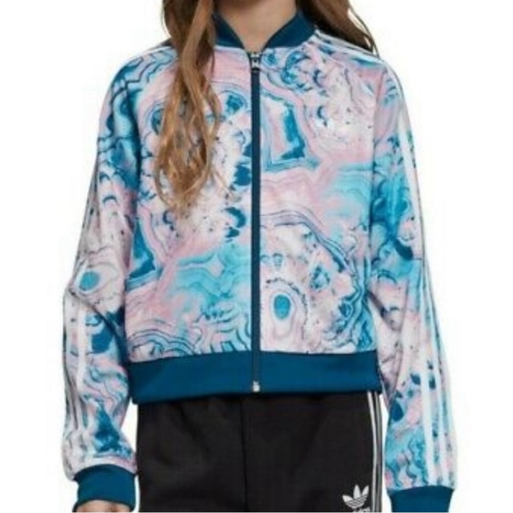 Adidas Originals Girls' Marble Cropped Superstar Track
Jacket